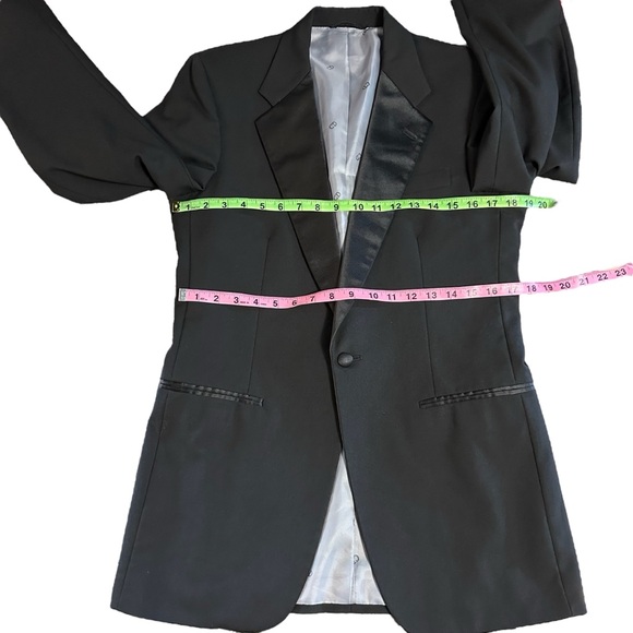 Vtg Christian Dior Monsieur Tuxedo Blazer Jacket Mens Size 37 L - Picture 7 of 10